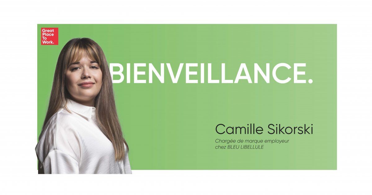 Camille Sikorski, chargée de marque employeur chez Bleu Libellule